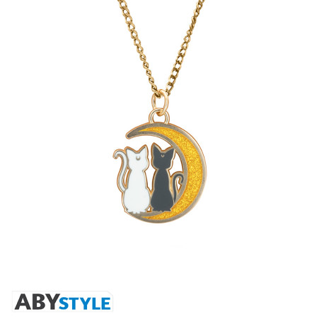 SAILOR MOON - Collier avec pendentif "Chats sur la lune" X4