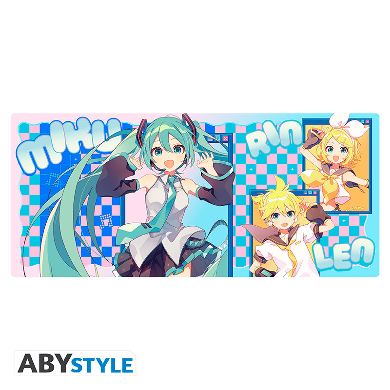 mikumikuページ HATSUNE MIKU - Mousepad XXL - Miku & friends x2 - Abysse Corp