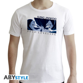 SOLO LEVELING - Tshirt "Sung Jinwoo" homme MC white - New Fit