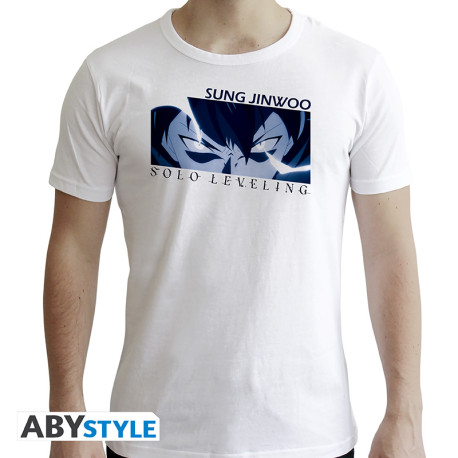SOLO LEVELING - Tshirt "Sung Jinwoo" man SS white - New Fit