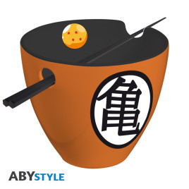 DRAGON BALL - Ramen Bowl with chopsticks - "Goku symbols" x2