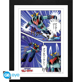 GRENDIZER - Framed print "Grendizer in action" (30x40) x2