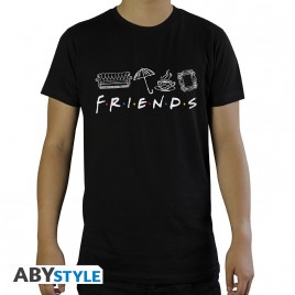 FRIENDS - Tshirt "Friends" homme MC black - basic