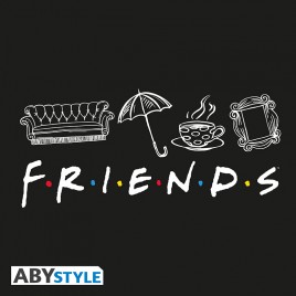 FRIENDS - Tshirt "Friends" homme MC black - basic