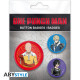 ONE PUNCH MAN - Pack de Badges - Saitama, Genos & Sonic X4