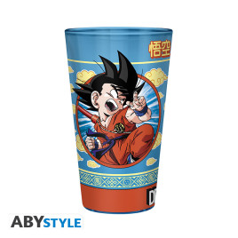 DRAGON BALL - Large Glass - 400ml - Goku & the Flying Nimbus - box x2