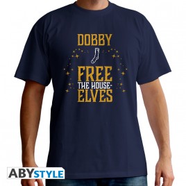 HARRY POTTER - Tshirt "Dobby" homme MC bleu - basic