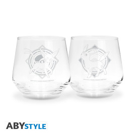 POKEMON - Set de 2 verres - Mentali & Noctali EUROPE x2